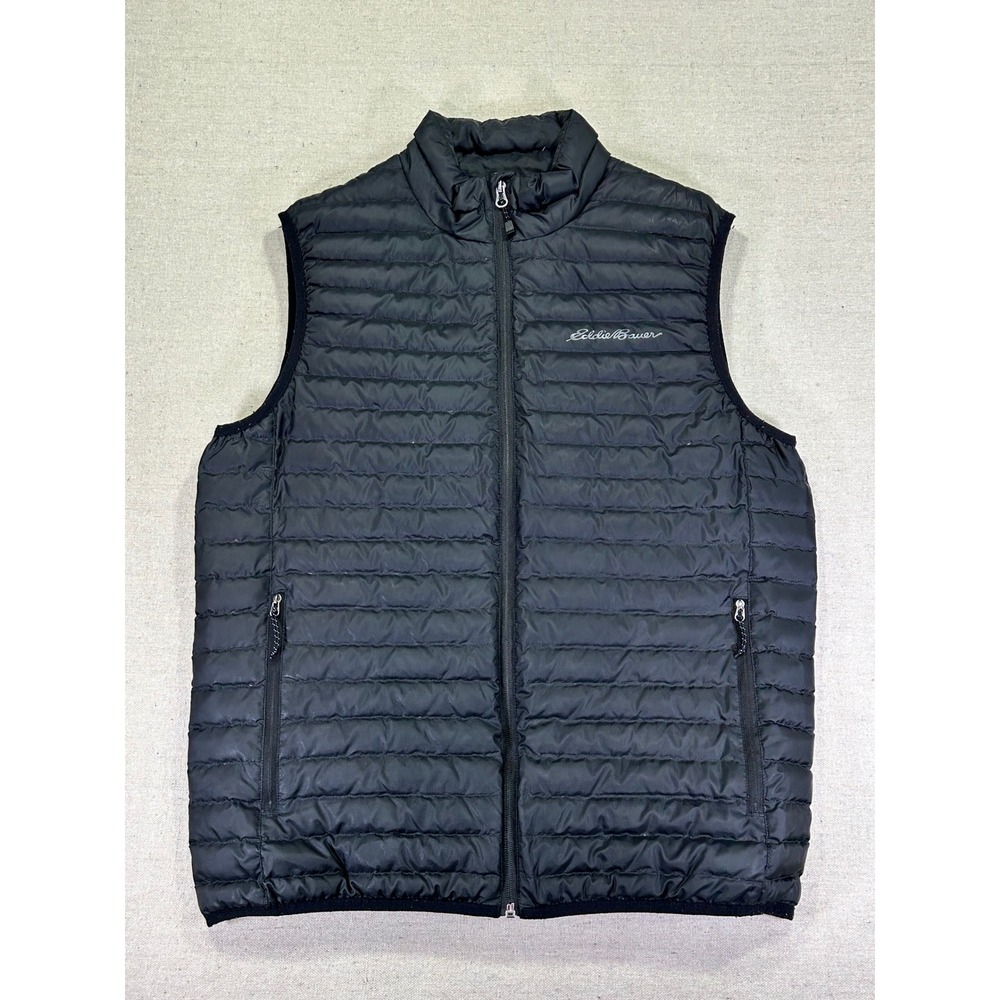Eddie Bauer Men's Medium EB650 Down Vest Outdoor Hunting Fishing Casual Packable